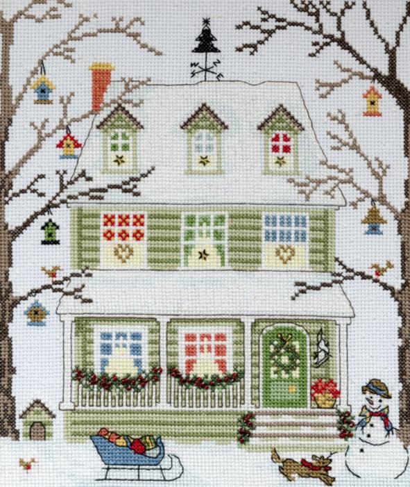 XSS4 Набор для вышивания крестом New England Homes: Winter "Дома Новой Англии: Зима" Bothy Threads. Catalog. Kits