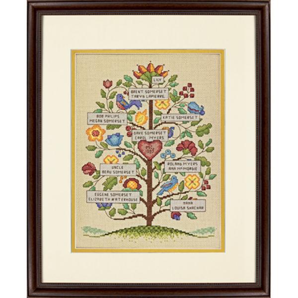 70-73817 Набор для вышивания крестом DIMENSIONS Vintage Family Tree "Семейное древо (винтажный стиль)". Catalog. Kits