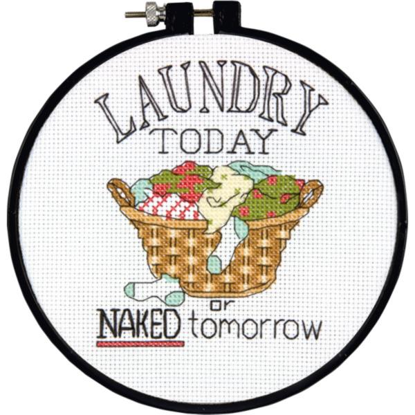 72-73764 Набор для вышивания крестом DIMENSIONS Laundry Today "Стирка сегодня". Catalog. Kits