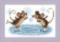 BT-022 Counted cross stitch kit Crystal Art "Winter entertainment"
