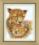 BT-068 Counted cross stitch kit Crystal Art "Family of cheetahs"