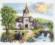 03227 Counted cross stitch kit DIMENSIONS "Country Church"