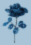 Beadin kit BP-2 "Blue rose"
