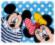 PN-0167700 Vervaco Latch Hook Shaped Rug Disney "Mickey & Minnie Peek-A-Boo" 