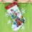 70-08867 Counted cross stitch kit DIMENSIONS "Santa's Sidecar Stocking"