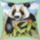 Cross-stitch kit RT-119 "Panda"