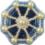 BP-207 Beadwork kit for creating broоch Crystal Art "Helm"
