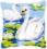 PN-0144079 Vervaco Cross Stitch Cushion "Swans"
