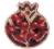 BP-183 Beadwork kit for creating broоch Crystal Art "Pomegranate"