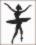 PN-0008133 Counted crossstitch kit LanArte "Ballet silhouette III"