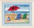 72-120022 Набор для вышивания (гобелен) DIMENSIONS Beach Chair Trio "Трио пляжных кресел". Catalog. Kits