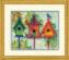 71-20088 Набор для вышивания подушки (гобелен) DIMENSIONS Colorful Birdhouses "Красочние домики" . Catalog. Kits