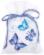 PN-0146430 Набор для вышивания крестом (мешочек) Vervaco Blue Butterflies Bags, 3 по 8х12, аида 18.. Catalog. Kits