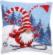 PN-0172809 Набор для вышивания крестом (подушка) Vervaco Christmas gnome skiing "Рождественский гном на лыжах". Catalog. Kits