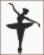 PN-0008131 Набор для вышивки крестом LanArte Ballet silhouette I "Балет силуэт I" . Catalog. Kits