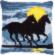 PN-0171755 Набор для вышивания крестом (подушка) Vervaco "Лошади в лунном свете" . Catalog. Kits