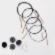 10571 Кабель, 20см що обертається з нерж.сталі чорного кольору з нейлоновим покриттям, 40см  KnitPro. Catalog. Knitting. KnitPro accessories
