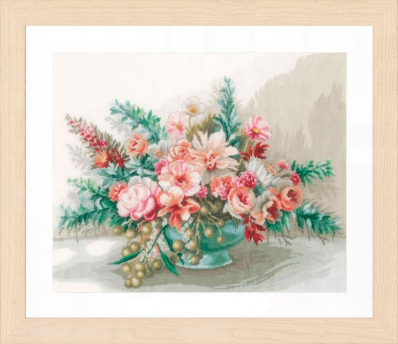 PN-0169794 Набор для вышивки крестом LanArte Bouquet of flowers "Букет цветов". Catalog. Kits