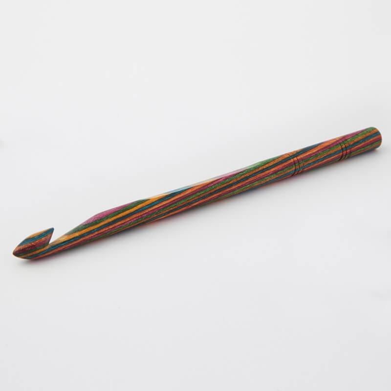 20704 Крючок в`язальний односторонній Symfonie Wood KnitPro, 15 см, 3.75 мм. Catalog. Knitting. Crotchets