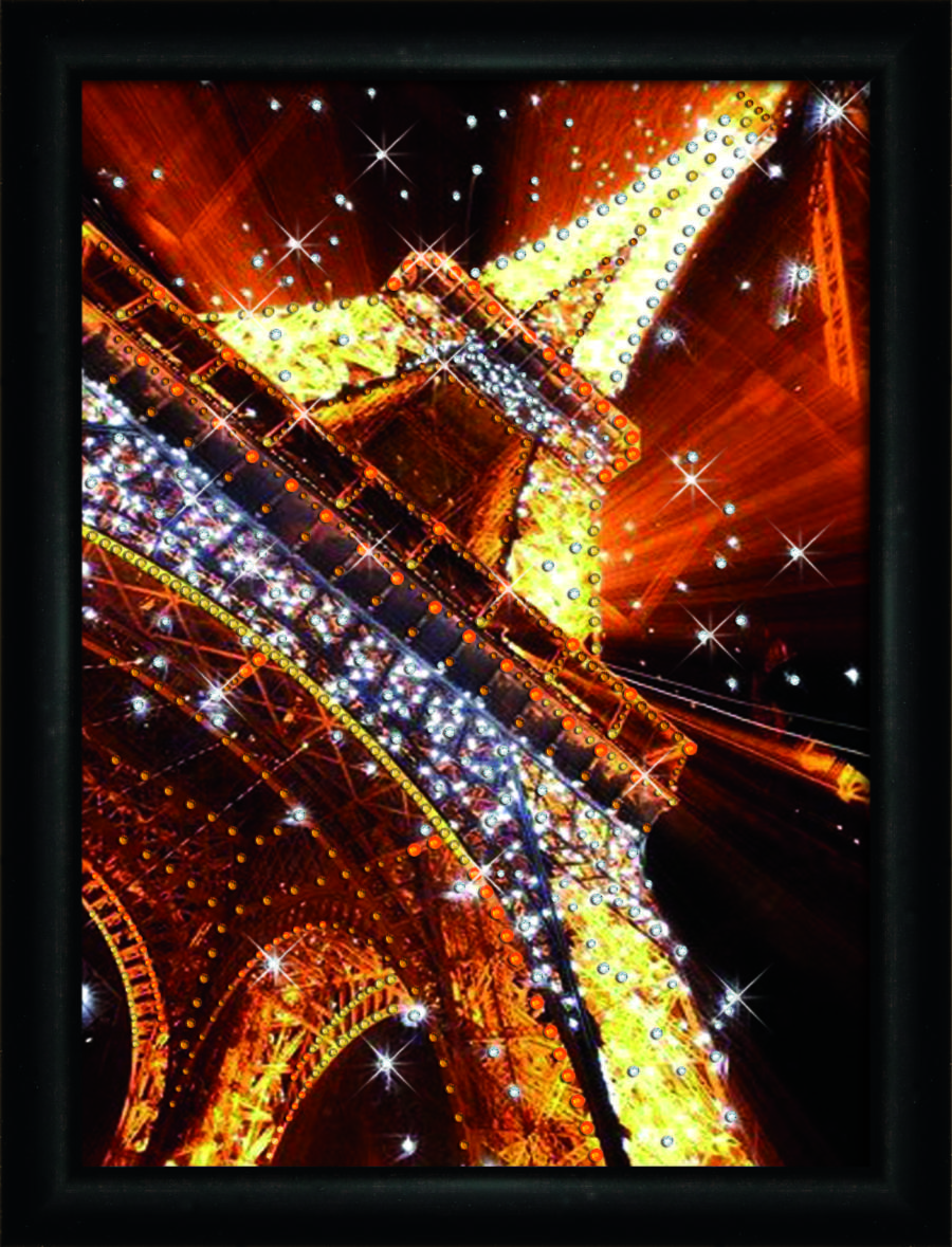 Набор картина стразами Crystal Art КС-1035 "Огни Парижа". Catalog. Kits
