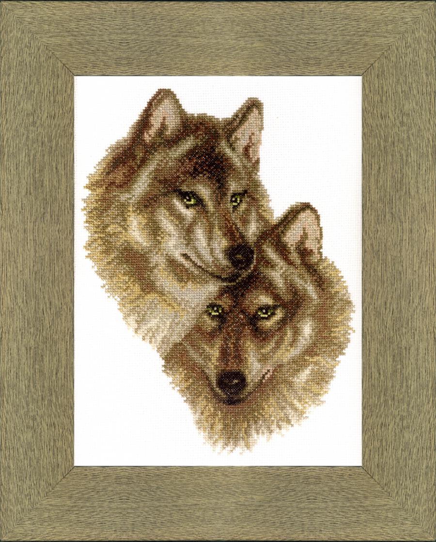 ВТ-058 Набор для вышивания крестом Crystal Art "Волк и волчица". Catalog. Kits