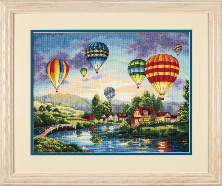 35213 Набор для вышивания крестом DIMENSIONS Balloon Glow "Воздушные шары". Catalog. Kits