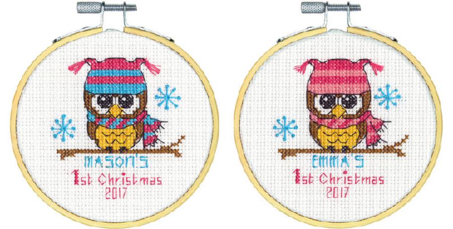 70-08965 Набор для вышивания крестом DIMENSIONS Baby's First Christmas "Первое Рождество". Catalog. Kits