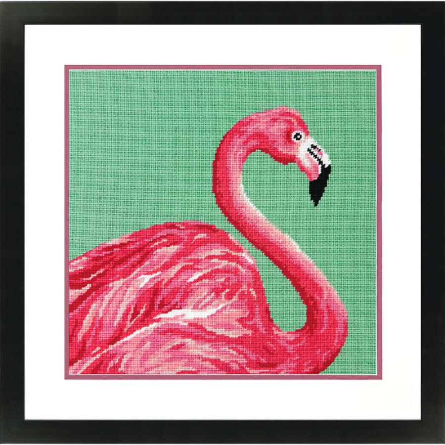 71-20086 Набор для вышивки (гобелен) DIMENSIONS Pink Flamingo "Розовый фламинго". Catalog. Kits