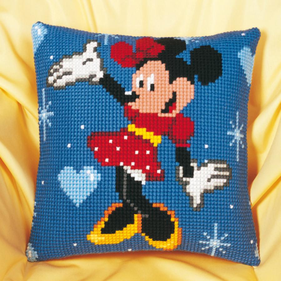 PN-0014584 Набор для вышивания крестом (подушка) Vervaco Disney "Minnie Mouse". Catalog. Kits