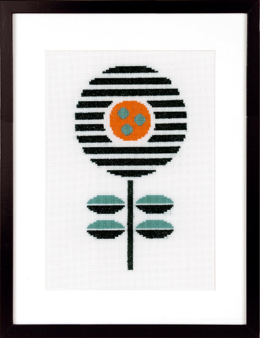 PN-0161611 Набор для вышивки крестом Vervaco Abstract flower I "Абстрактный цветок I". Catalog. Kits