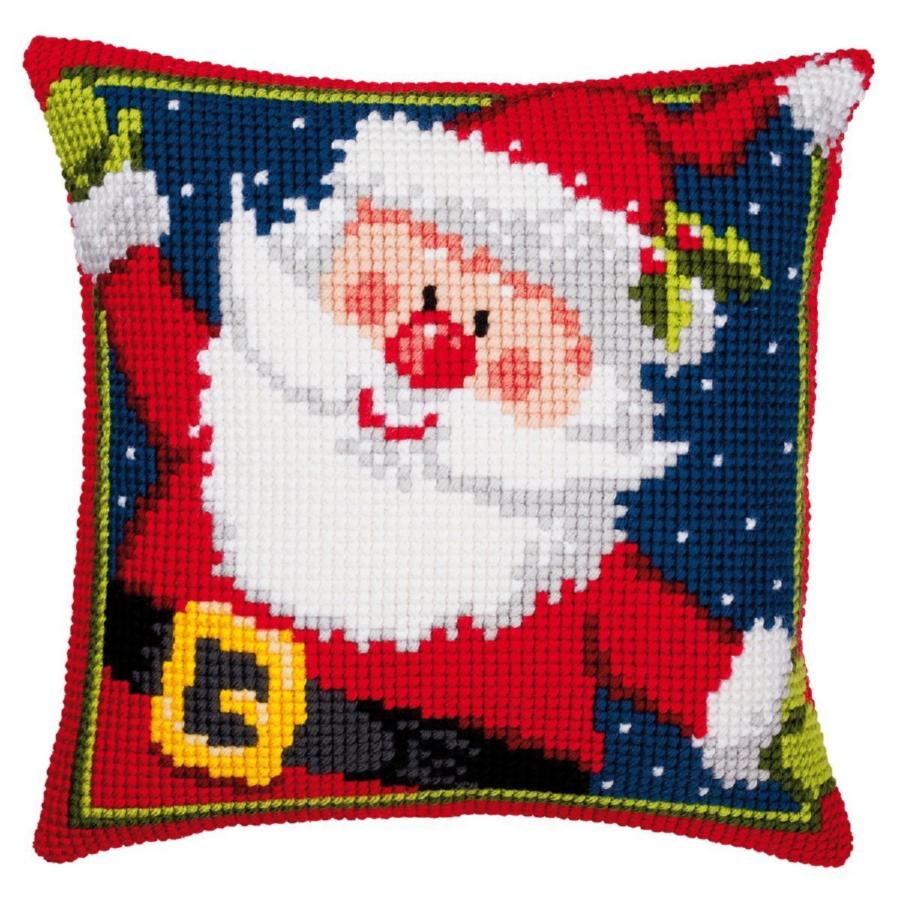 PN-0008725 (1200/927) Набор для вышивания крестом (подушка) Vervaco Father Christmas "Дед Мороз". Catalog. Kits