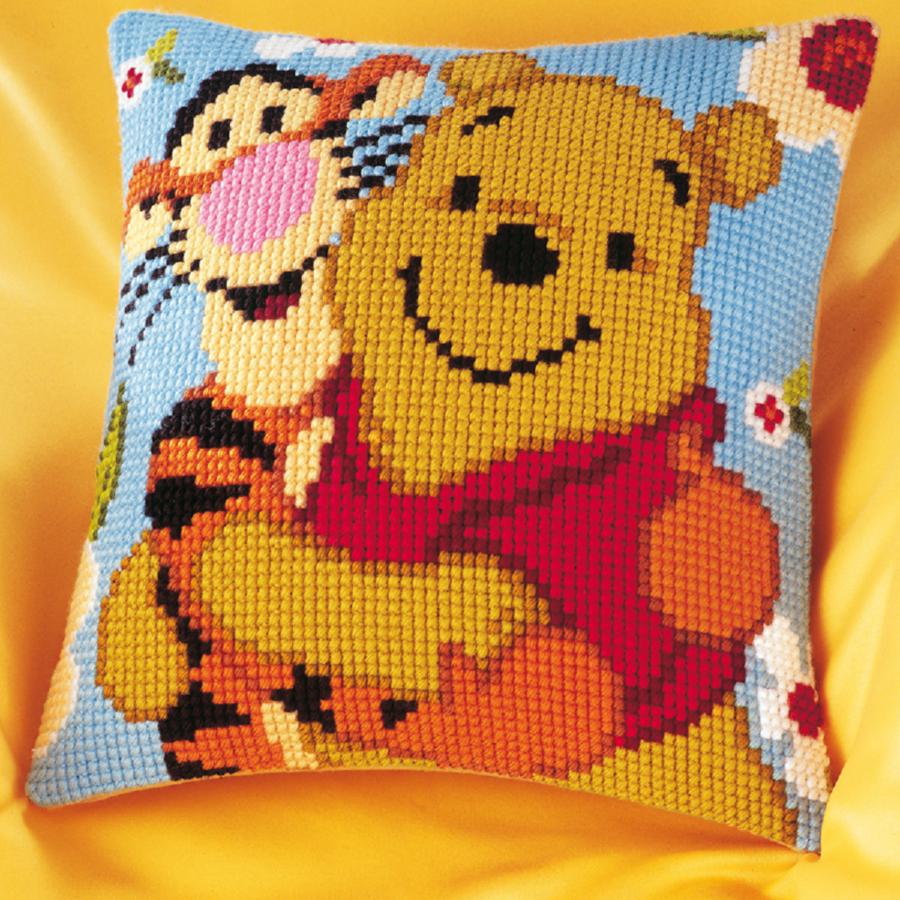 PN-0014595 Набор для вышивания крестом (подушка) Vervaco Disney "Winnie & Tigger". Catalog. Kits