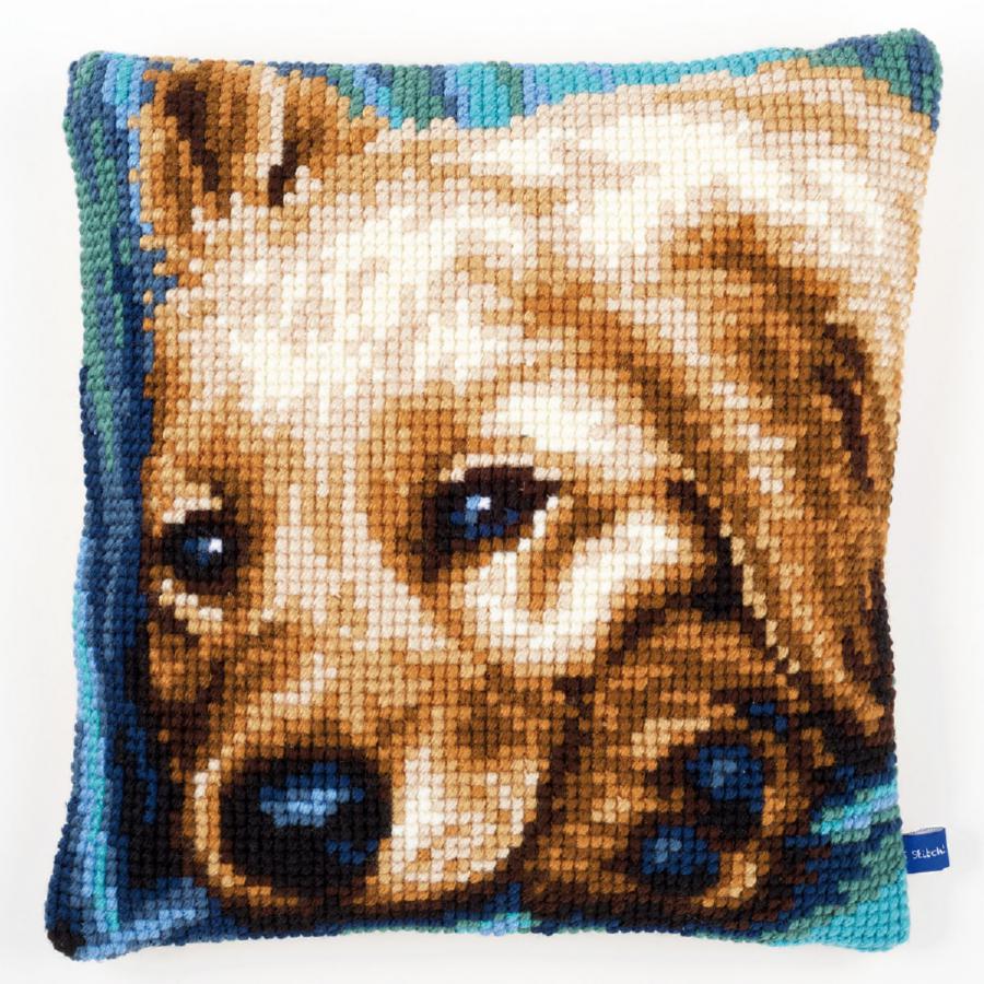 PN-0154482 Набор для вышивания крестом (подушка) Vervaco Cute dog "Милая собака". Catalog. Kits