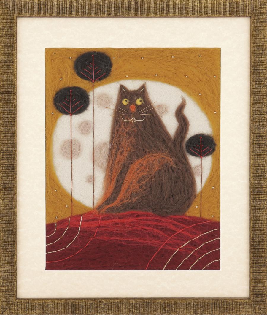 Набор для валяния картины Чарівна Мить В-213 Триптих "Жил-был кот". Catalog. Kits