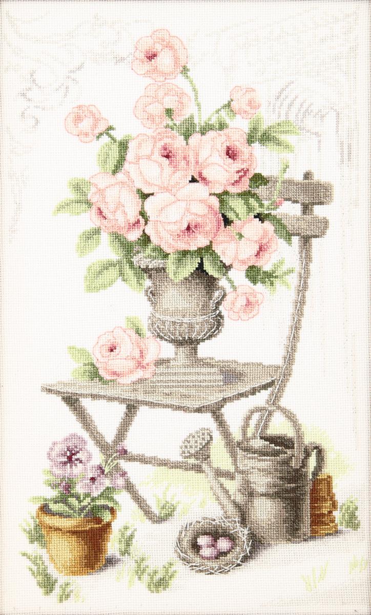 Набор для вышивки крестиком Чарівна Мить М-355 "Летний натюрморт с розами". Catalog. Kits