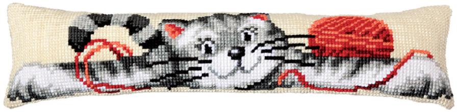 PN-0009356 Набор для вышивания крестом (подушка) Vervaco Cat "Кот". Catalog. Kits