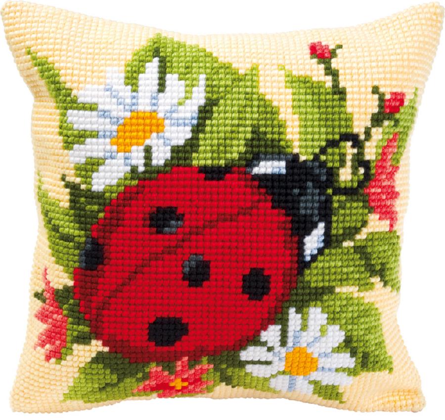PN-0008586 Набор для вышивания крестом (подушка) Vervaco Ladybug "Божья коровка". Catalog. Kits