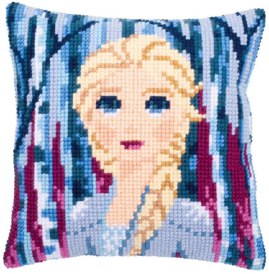 PN-0182622 Набор для вышивания крестом (подушка) Vervaco Disney Frozen 2 Elsa "Frozen 2 Эльза". Catalog. Kits