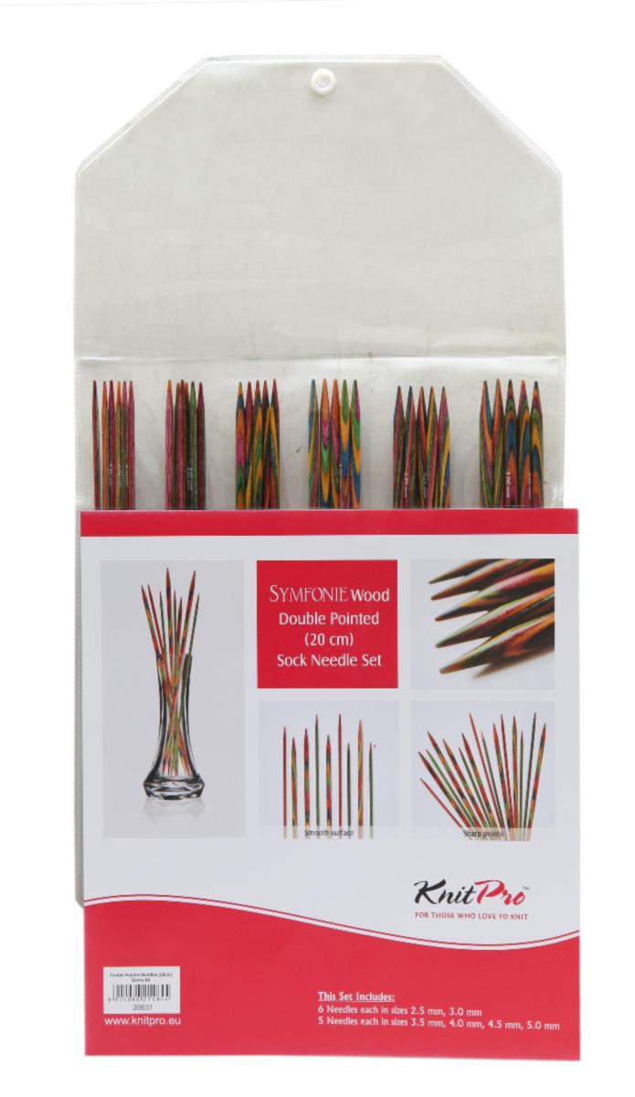 20631 Набор деревянных носочных спиц 20 см Symfonie Wood KnitPro. Catalog. Knitting. Needle and crotchet kits