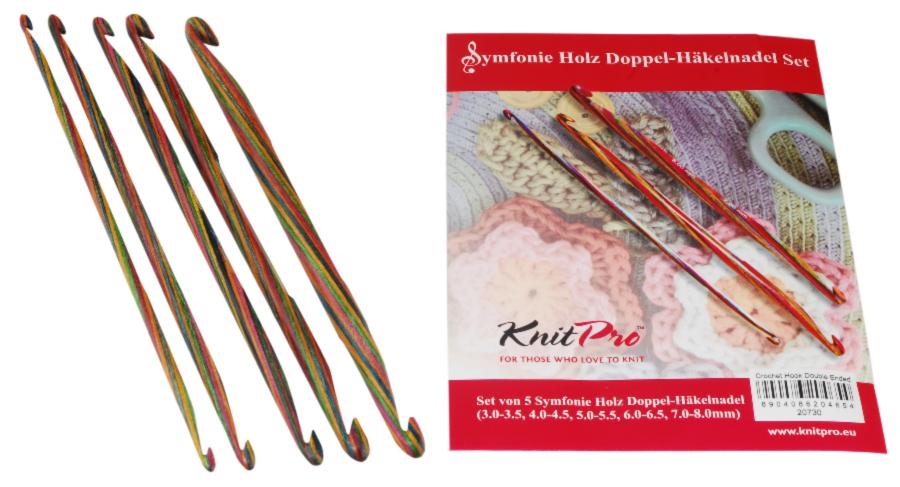 20730 Набор деревянных двухсторонних крючков для вязания Symfonie  Wood  KnitPro. Catalog. Knitting. Needle and crotchet kits
