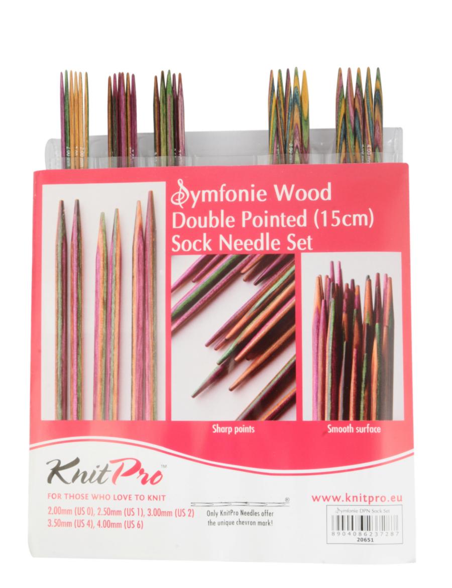 20651 Набор деревянных носочных спиц 15 см Symfonie Wood KnitPro. Catalog. Knitting. Needle and crotchet kits