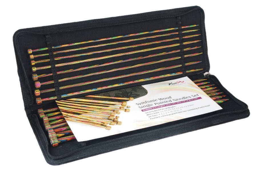 20214 Набор деревянных прямых спиц 25 см Symfonie Wood KnitPro. Catalog. Knitting. Needle and crotchet kits