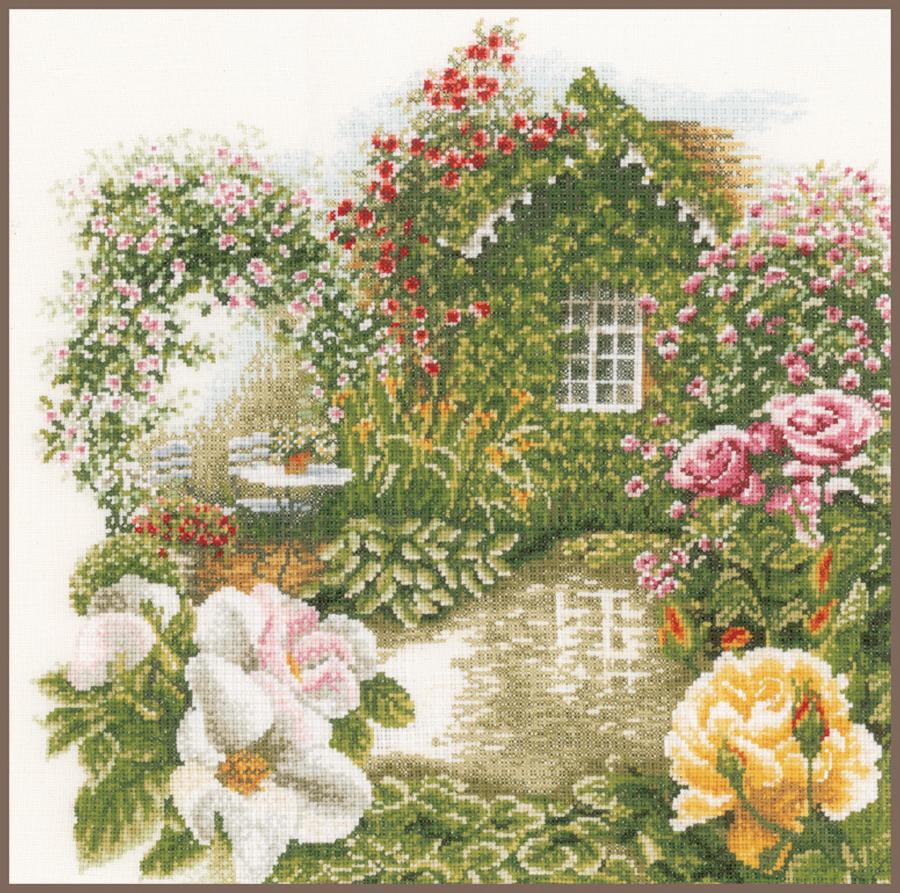 PN-0008019 Набор для вышивки крестом LanArte Rose Garden "Сад роз". Catalog. Kits