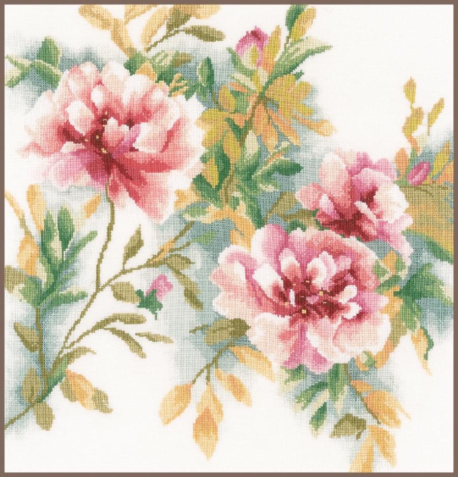 PN-0008127 Набор для вышивки крестом LanArte Rose Branch "Ветка розы". Catalog. Kits