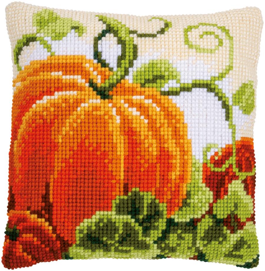 PN-0147534 Набор для вышивания крестом (подушка) Vervaco Pumpkins "Тыквы". Catalog. Kits