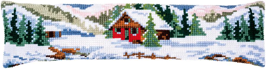 PN-0188593 Набор для вышивания крестом (подушка) Vervaco Winter Scenery "Зимний пейзаж". Catalog. Kits