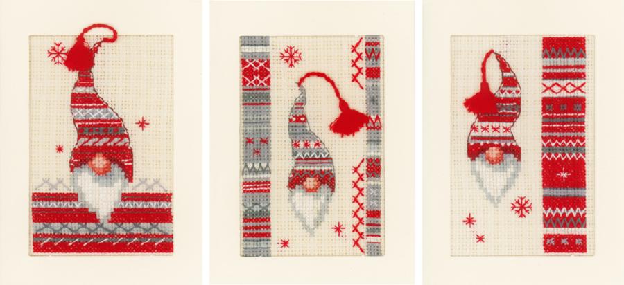 PN-0157032 Набор для вышивания крестом (открытки) Vervaco Christmas elf "Рождественский эльф". Catalog. Kits