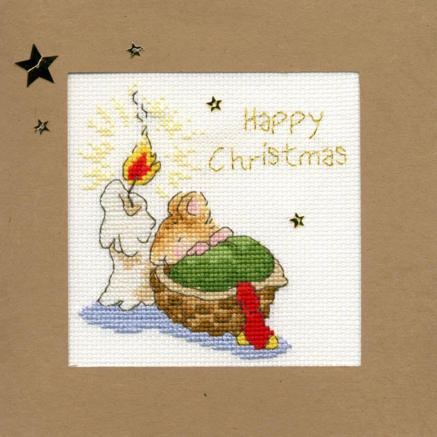 XMAS19 Набор для вышивания крестом (рождественская открытка) First Christmas "Первое Рождество" Bothy Threads. Catalog. Kits
