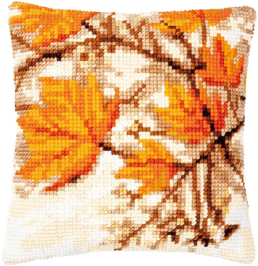 PN-0188576 Набор для вышивания крестом (подушка) Vervaco Autumn leaves "Осенние листья". Catalog. Kits