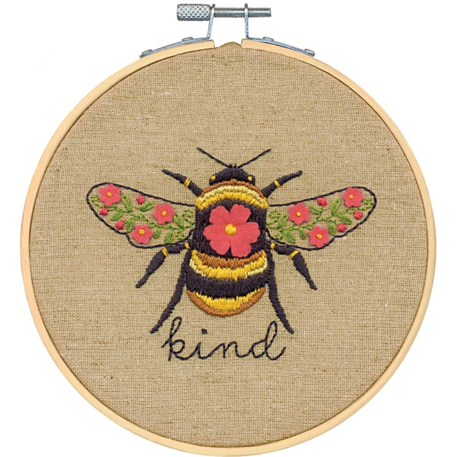 72-76292 Набор для вышивания гладью DIMENSIONS Bee Kind "Пчелота" . Catalog. Kits